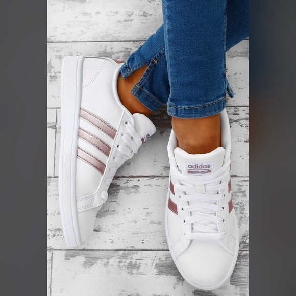 adidas grand court gold